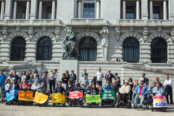 Porto Portugal Maj 2019 Manifest För Independent Life Marsch För — Stockfoto