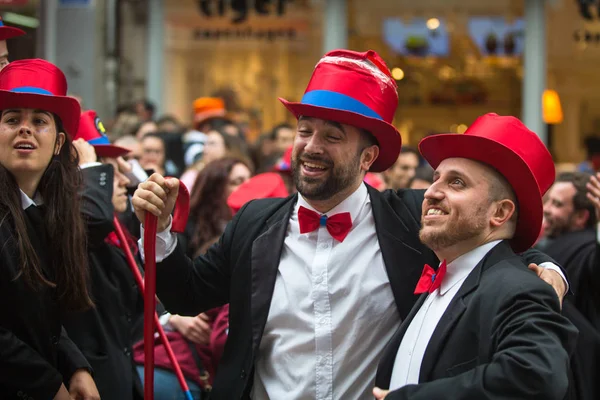 Porto Portugalsko Května 2019 Cortejo Queima Das Fitas Každoroční Slavnost — Stock fotografie