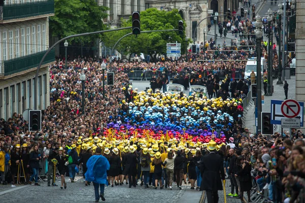 Porto Portugalsko Května 2019 Cortejo Queima Das Fitas Každoroční Slavnost — Stock fotografie