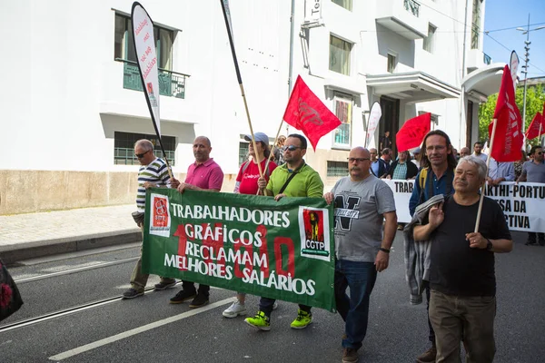 Porto Portugal May 2019 Celebration May Day Oporto Centre General — Stock Photo, Image