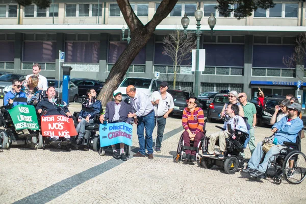 Porto Portugal Mayo 2019 Manifiesto Por Vida Independiente Marcha Las — Foto de Stock