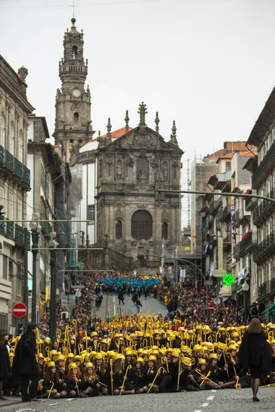 Порто Португаль Мая 2019 Года Время Cortejo Queima Das Fitas — стоковое фото