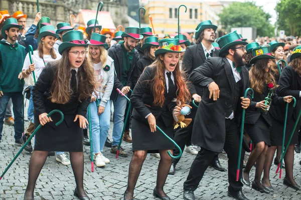 Porto Portugal May 2019 Cortejo Queima Das Fitas Annual Festivity — Stock Photo, Image