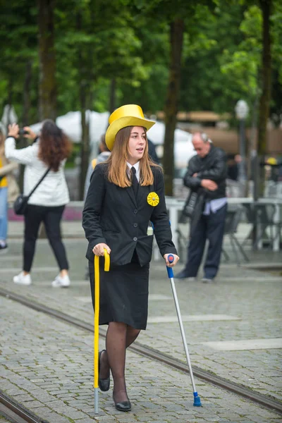 Porto Portugal Maj 2019 Cortejo Queima Das Fitas Årlig Fest — Stockfoto