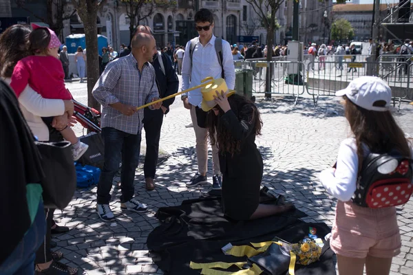 Porto Portugal Mai 2019 Pendant Queima Das Fitas Est Une — Photo