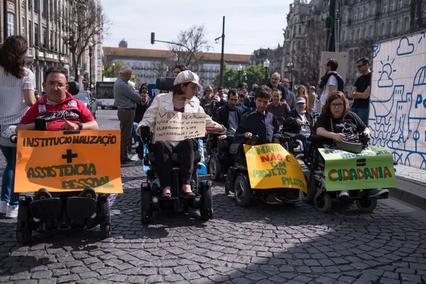 Porto Portugal Maj 2019 Manifest För Independent Life Marsch För — Stockfoto