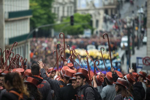 Πόρτο Πορτογαλία Μαΐου 2019 Κατά Διάρκεια Του Επικήδου Queima Das — Φωτογραφία Αρχείου