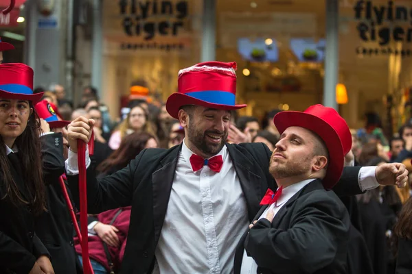 Porto Portugalsko Května 2019 Cortejo Queima Das Fitas Každoroční Slavnost — Stock fotografie