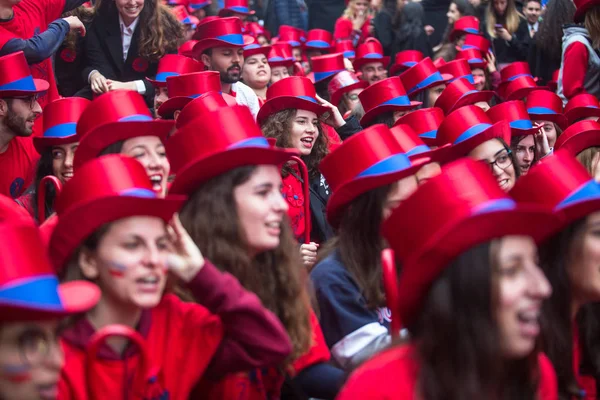 Porto Portugal Mayo 2019 Durante Cortejo Queima Das Fitas Fiesta —  Fotos de Stock