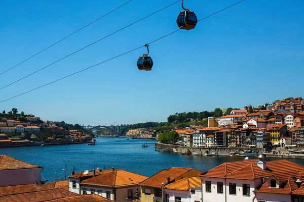 Vue Sur Fleuve Douro Depuis Vila Nova Gaia Porto Portugal — Photo