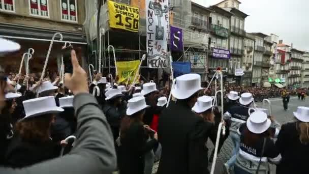 Porto Portugal Mai 2019 Pendant Cortejo Queima Das Fitas Fête — Video