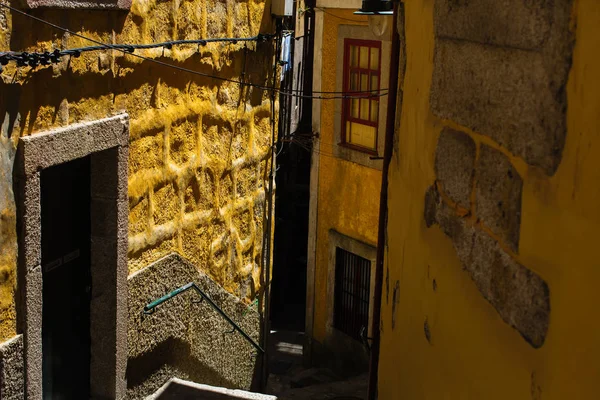 Kleine Binnenplaats Oude Europese Stad Porto Portugal — Stockfoto