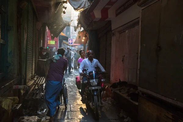 Варанаси Индия Марта 2018 Года Одной Улиц Старого Города Реки — стоковое фото