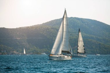 Ege Denizi-Yunanistan Adaları 'nda Yelkenli Yat teknesi yarışı.