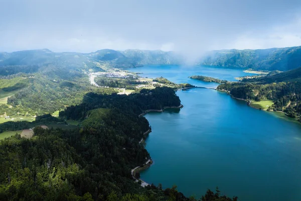 圣米格尔岛塞特西达德斯湖景 葡萄牙 — 图库照片