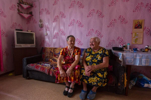 Ladva Vepsia Leningrad Reg Russland August 2018 Vepsische Einheimische Frauen — Stockfoto
