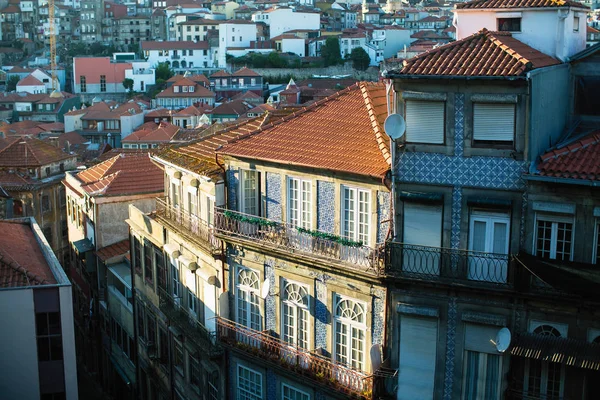 Domy Historycznym Mieście Porto Portugalia — Zdjęcie stockowe