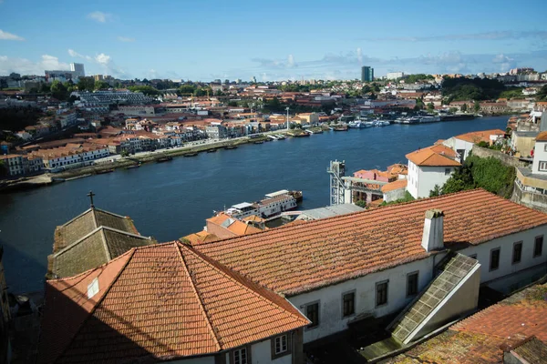 Вид Архитектуру Центре Старого Порто Река Доуро Португалия — стоковое фото