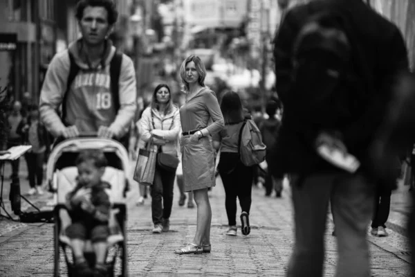 Porto Portugalsko 2019 Pohled Shora Jednu Ulic Centru Města Porto — Stock fotografie