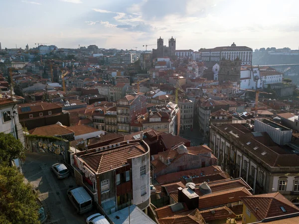 Porto Portugal Sep 2017 Aerial View Houses City Center Porto — Stock Photo, Image