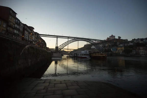 Porto Portugal Julio 2020 Calles Abandonadas Mañana Del Casco Antiguo —  Fotos de Stock