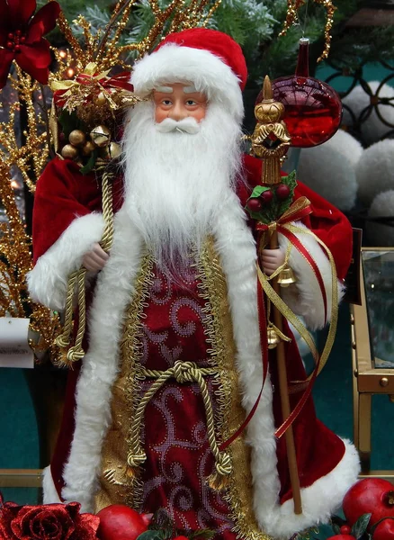 Juguete Santa Claus Disparo Hizo Exposición Internacional Moscú Septiembre 2018 — Foto de Stock