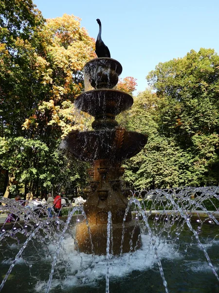 Fountain Park North River Terminal Moscow September 2020 — Stock Photo, Image