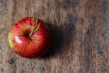 Üstten Görünüm Kırmızı elma