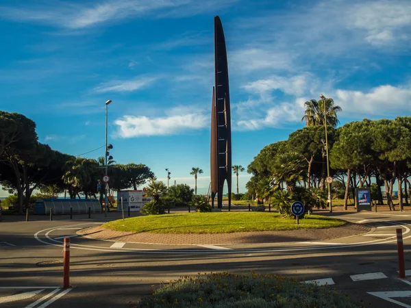 Barcellona Spagna Maggio 2018 Monumento Della Spiaggia Gava Barcellona All — Foto Stock