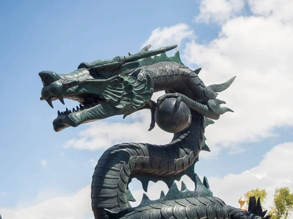 Статую Дракона Типовий Оформлення Китайська — стокове фото