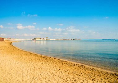 Mar Menor beach Los torunum. Benzersiz bazı plajlar