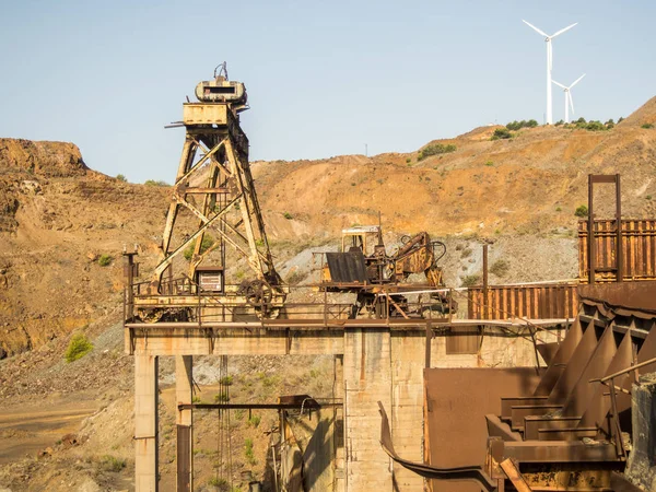 Matériel Machines Industrielles Minières Abandonnées Cartagena Dans Union Photos De Stock Libres De Droits