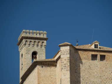 Moratalla kasabasımanzarası. Vilayet Murcia, İspanya