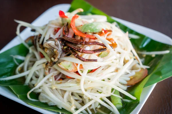 Papaja Salade Som Tum — Stockfoto