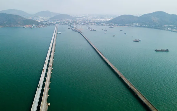 Aerial View Sriracha Industrial Port Chonburi Thailand — Stock Photo, Image