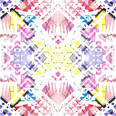 Arka plan olarak geometrik şekillerle kesintisiz doku