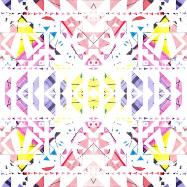 Arka plan olarak geometrik şekillerle kesintisiz doku