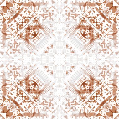 Arka plan olarak geometrik şekillerle kesintisiz doku