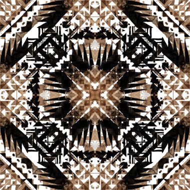 Arka plan olarak geometrik şekillerle kesintisiz doku