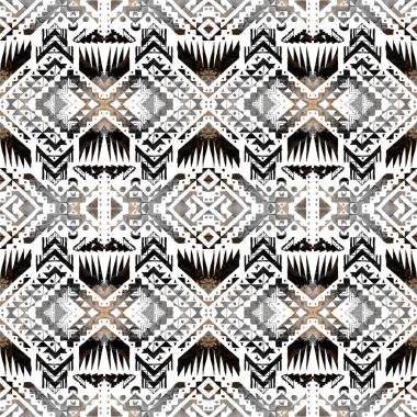 Arka plan olarak geometrik şekillerle kesintisiz doku