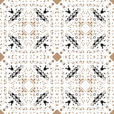 Arka plan olarak geometrik şekillerle kesintisiz doku