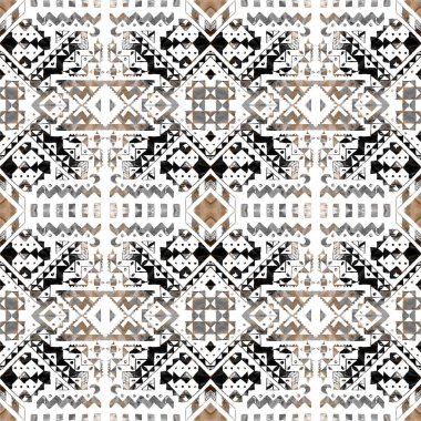 Arka plan olarak geometrik şekillerle kesintisiz doku