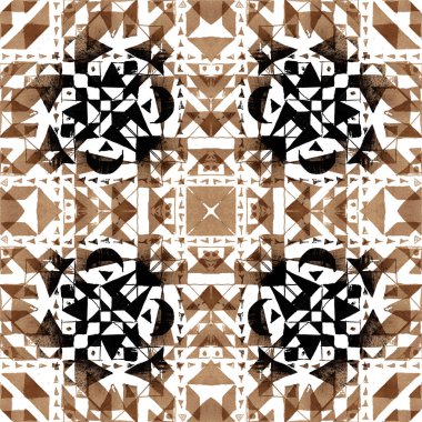 Arka plan olarak geometrik şekillerle kesintisiz doku