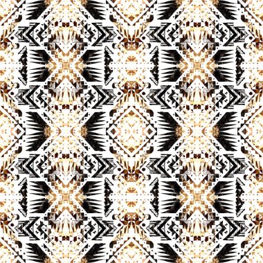 Arka plan olarak geometrik şekillerle kesintisiz doku