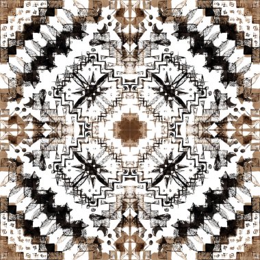 Arka plan olarak geometrik şekillerle kesintisiz doku