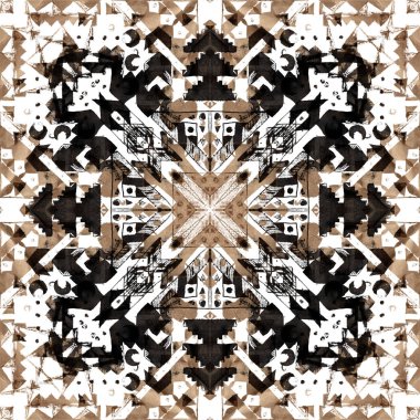 Arka plan olarak geometrik şekillerle kesintisiz doku