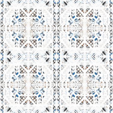 Arka plan olarak geometrik şekillerle kesintisiz doku