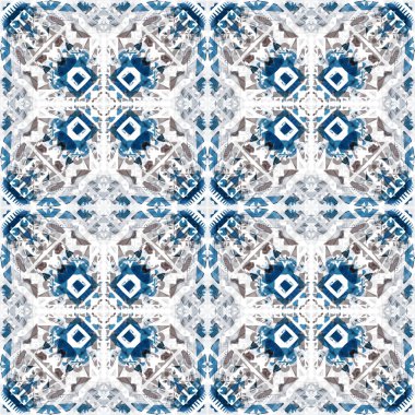 Arka plan olarak geometrik şekillerle kesintisiz doku