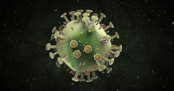 Animatie Van Een Hiv Virus — Stockvideo