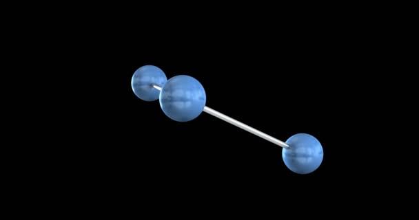 Animação Forma Molecular Loopable Com Alfa — Vídeo de Stock